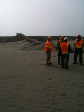 sediment pipe at Benson Beach August 2010